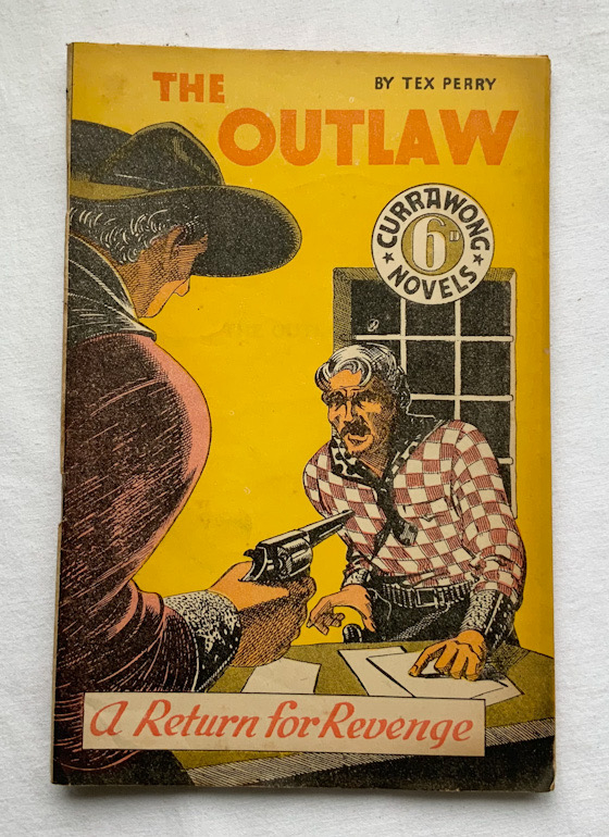 THE OUTLAW Australian Currawong Western pulp fiction book